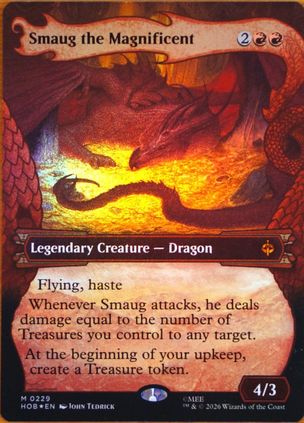 Smaug the Magnificent [Showcase Foil] #229 Prices | Magic The