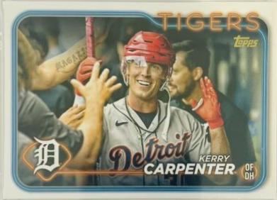 Kerry Carpenter [Golden Mirror Image Variation] (2024 Topps)