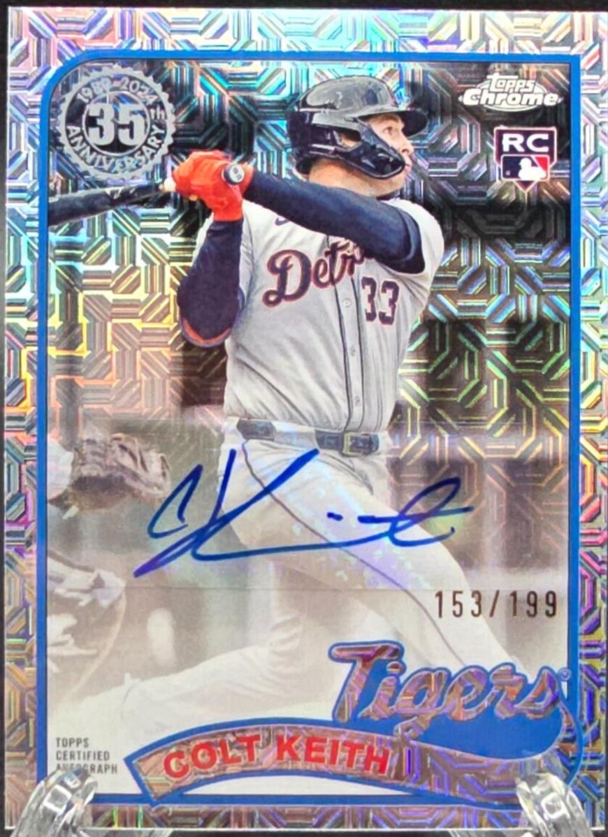 Colt Keith #T89CU-CK Baseball Cards 2024 Topps 1989 Chrome Silver Pack Autograph