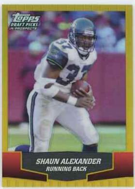 Shaun Alexander #5 Football Cards 2004 Topps Draft Picks & Prospects