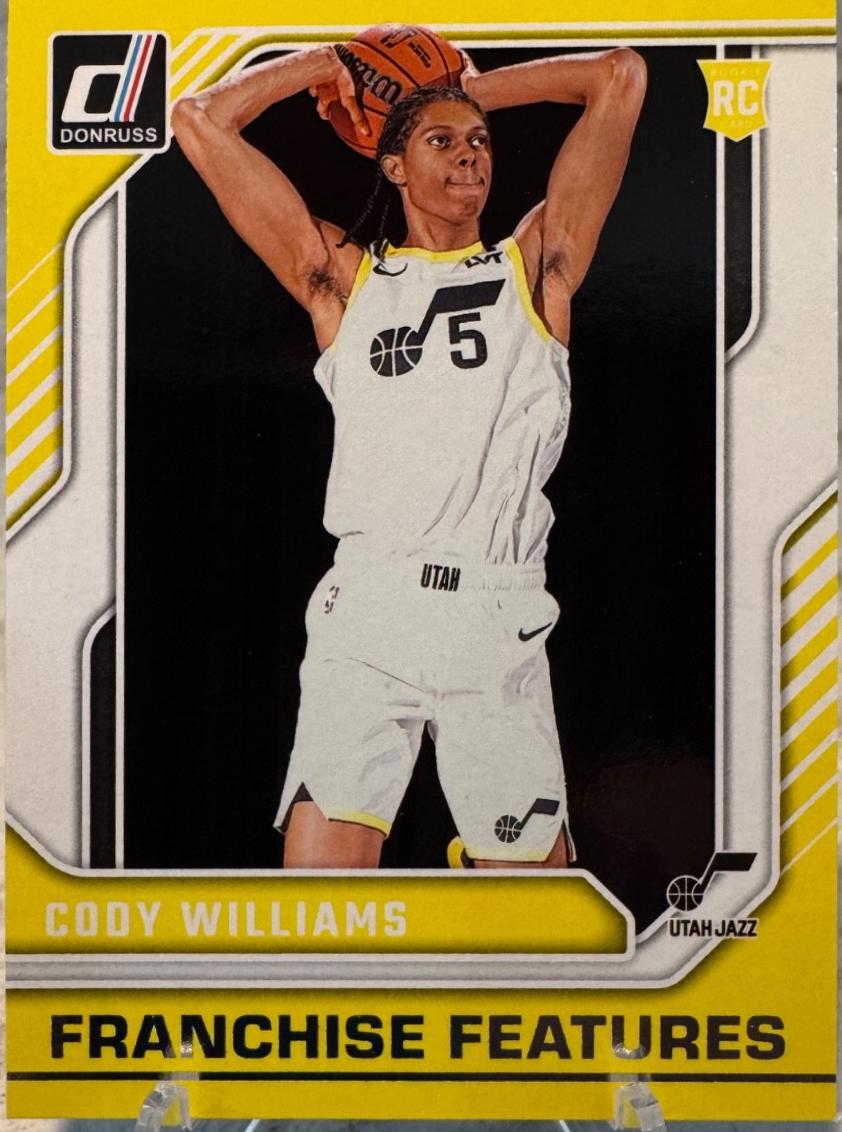 Cody Williams #12 Basketball Cards 2024 Panini Donruss Franchise Features