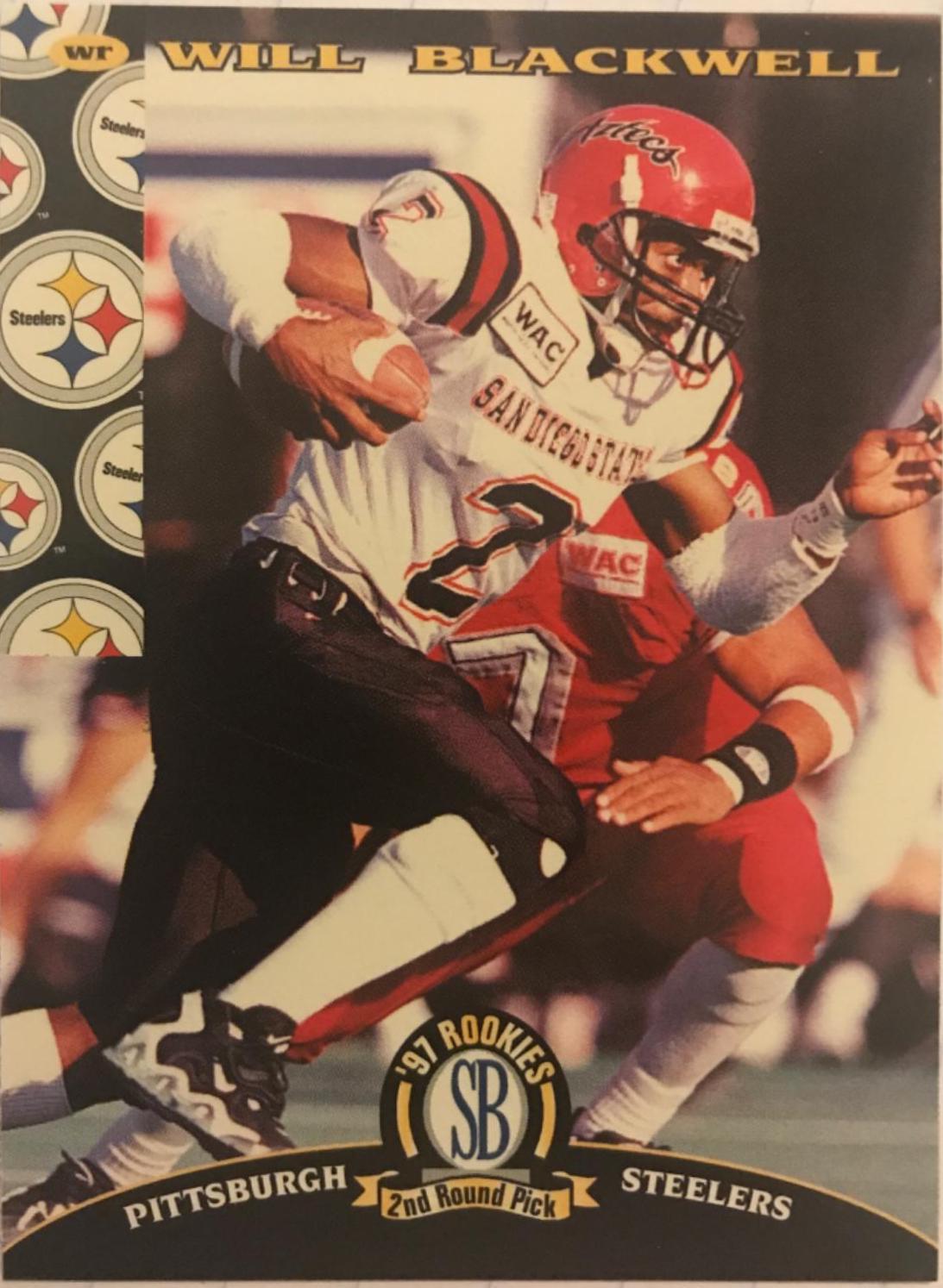 Will Blackwell #26 Football Cards 1997 Panini Score Board NFL Rookies
