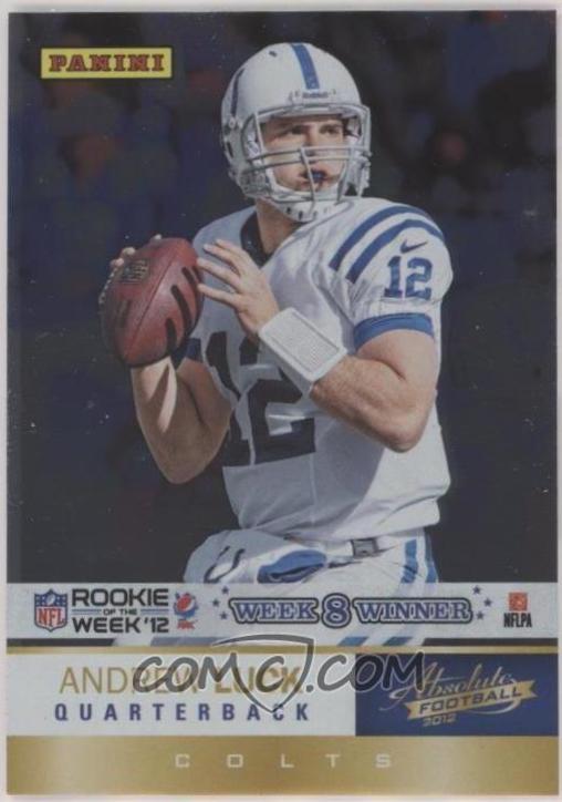 Andrew Luck #8 Football Cards 2012 Panini Absolute