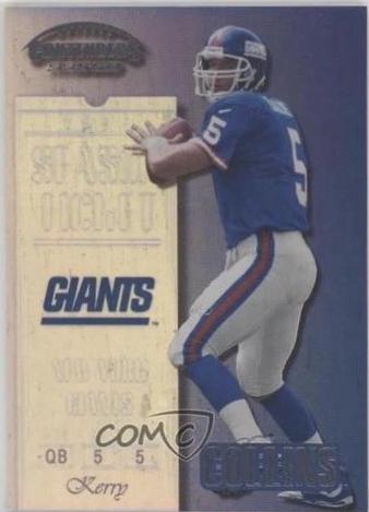 Kerry Collins #28 1999 Playoff Contenders Football