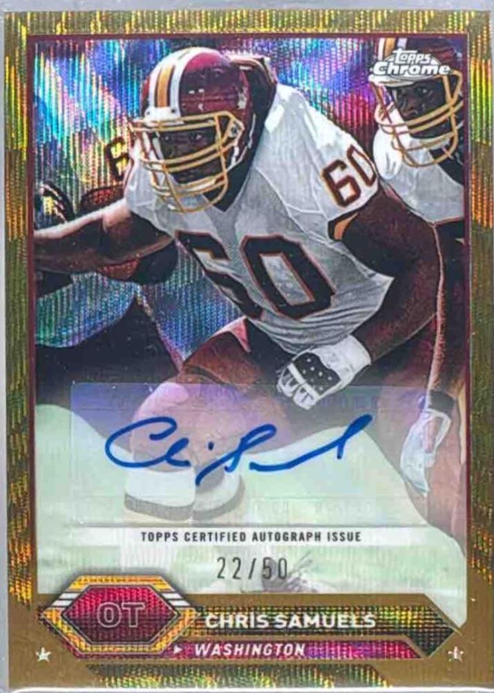 Chris Samuels [Gold Wave Refractor] #TCA-CSA