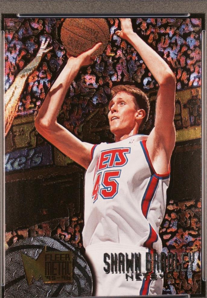 Shawn Bradley #169 Basketball Cards 1995 Metal