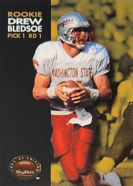 Drew Bledsoe #7 Football Cards 1993 Skybox Premium