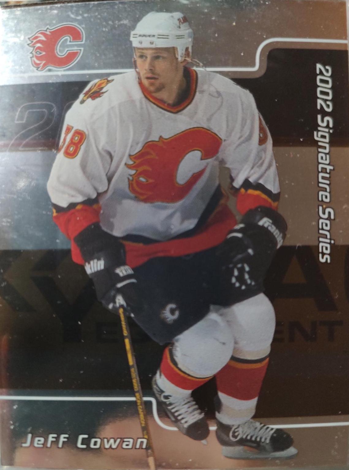 Jeff Cowan #75 2001 Be A Player Update Signature Series Hockey