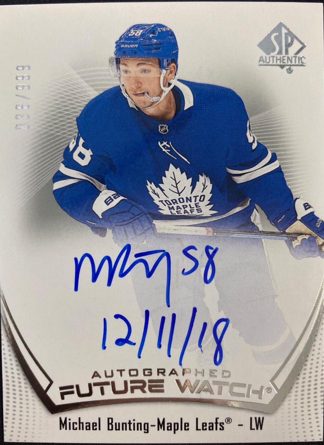 Michael Bunting [Autograph] #171