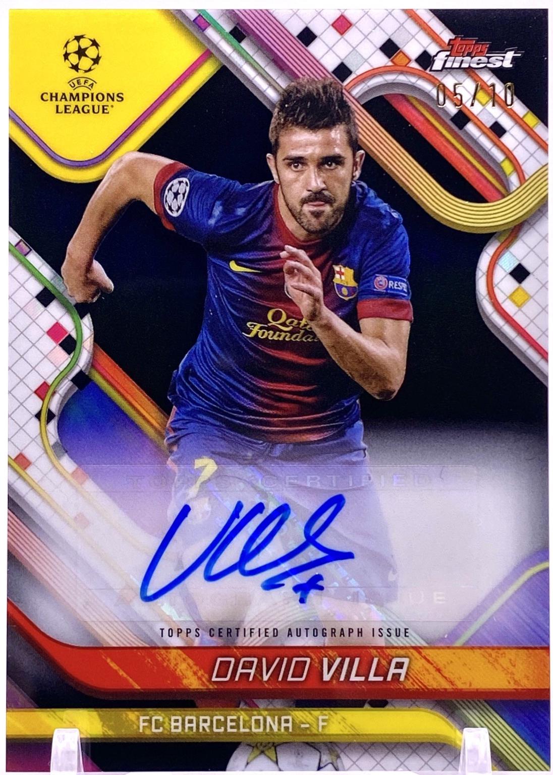 David Villa [Black Refractor] #BA-VA
