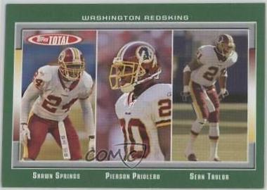 Shawn Springs / Pierson Prioleau / Sean Taylor #361 2006 Topps Total Football