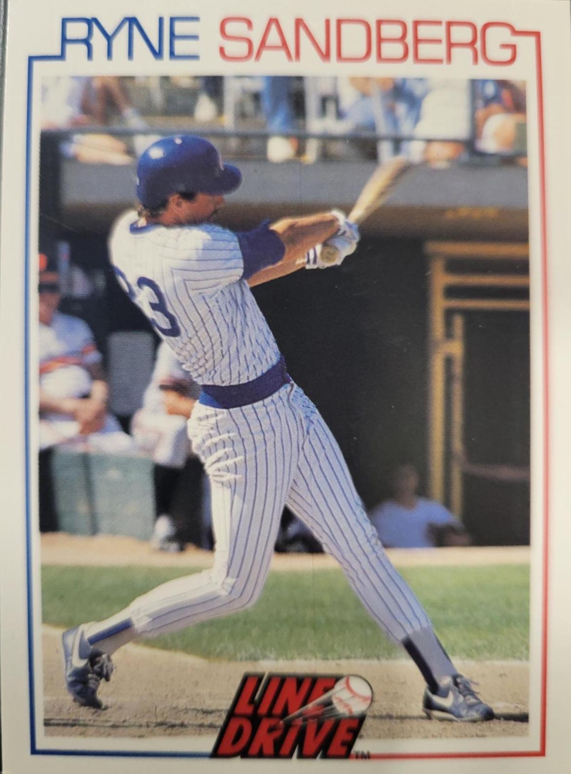 Ryne Sandberg #13 Baseball Cards 1991 Impel Line Drive Sandberg