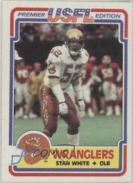 Stan White #8 Football Cards 1984 Topps USFL