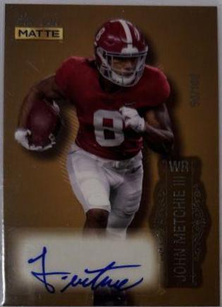 John Metchie III #MB-A 2022 Wild Card Matte Autographs Football