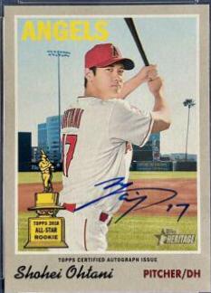 Shohei Ohtani #SO 2019 Topps Heritage Real One Autographs Baseball