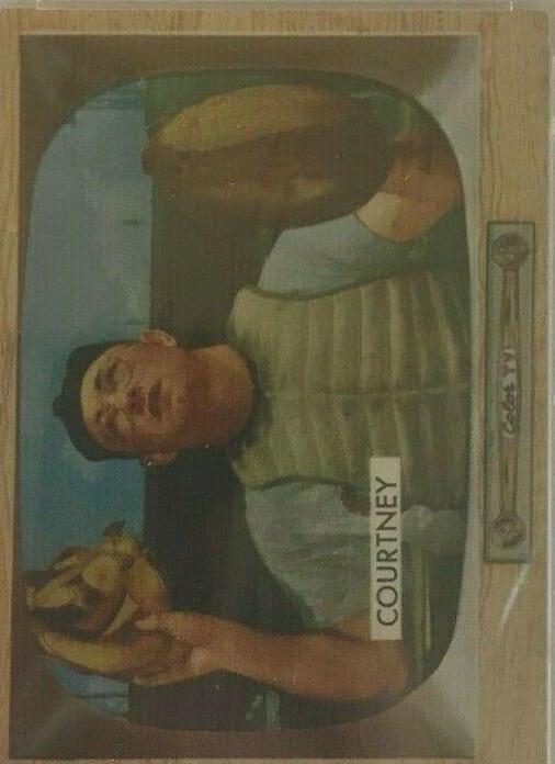 Clint Courtney #34 Baseball Cards 1955 Bowman