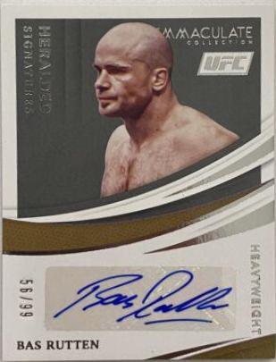 Bas Rutten Ufc Cards 2021 Panini Immaculate UFC Heralded Signatures