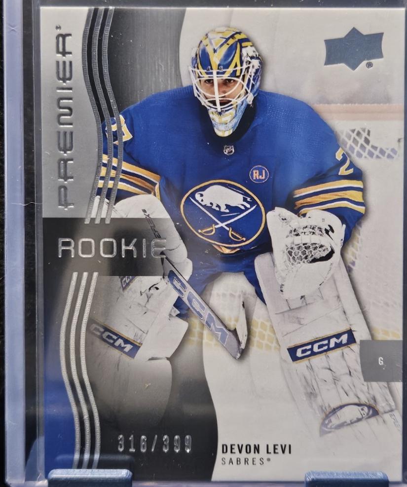 Devon Levi #119 Hockey Cards 2023 Upper Deck Premier