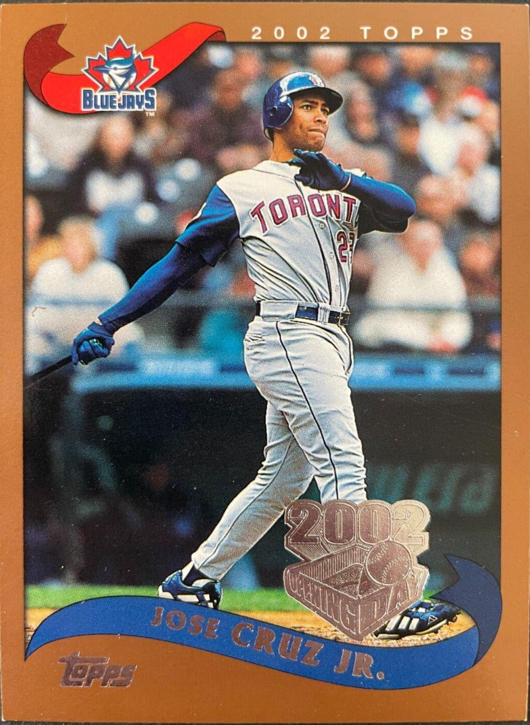 Jose Cruz Jr #36 Baseball Cards 2002 Topps Opening Day