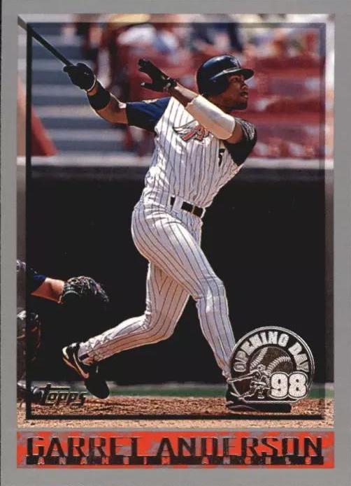 Garret Anderson #20 Baseball Cards 1998 Topps Opening Day