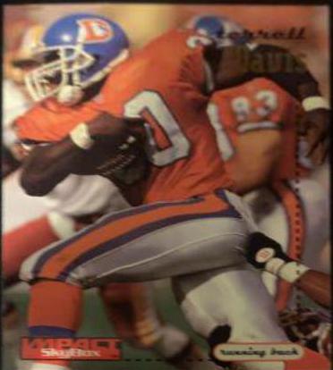 Terrell Davis #41 Football Cards 1996 Skybox Impact