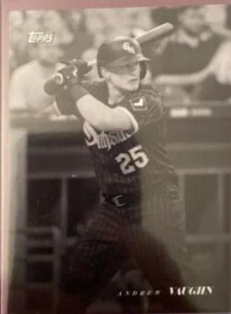Andrew Vaughn #3 Baseball Cards 2022 Topps Black and White