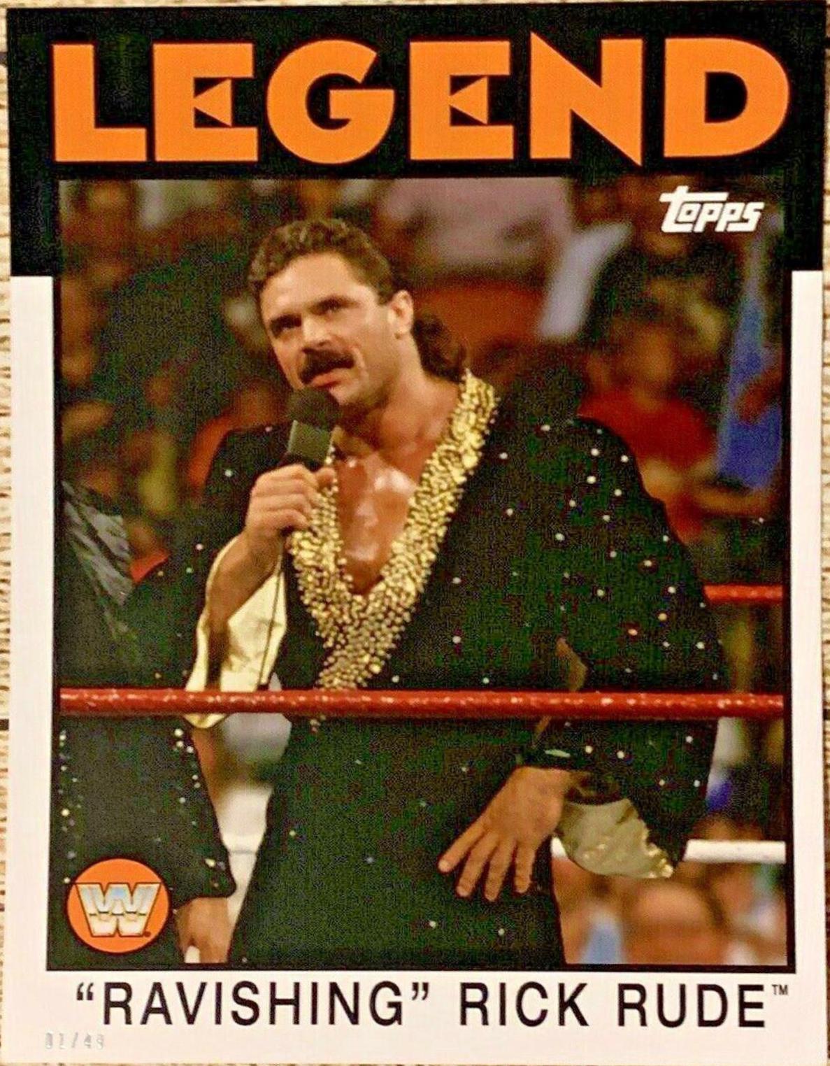 Ravishing Rick Rude #94 Wrestling Cards 2016 Topps WWE Heritage