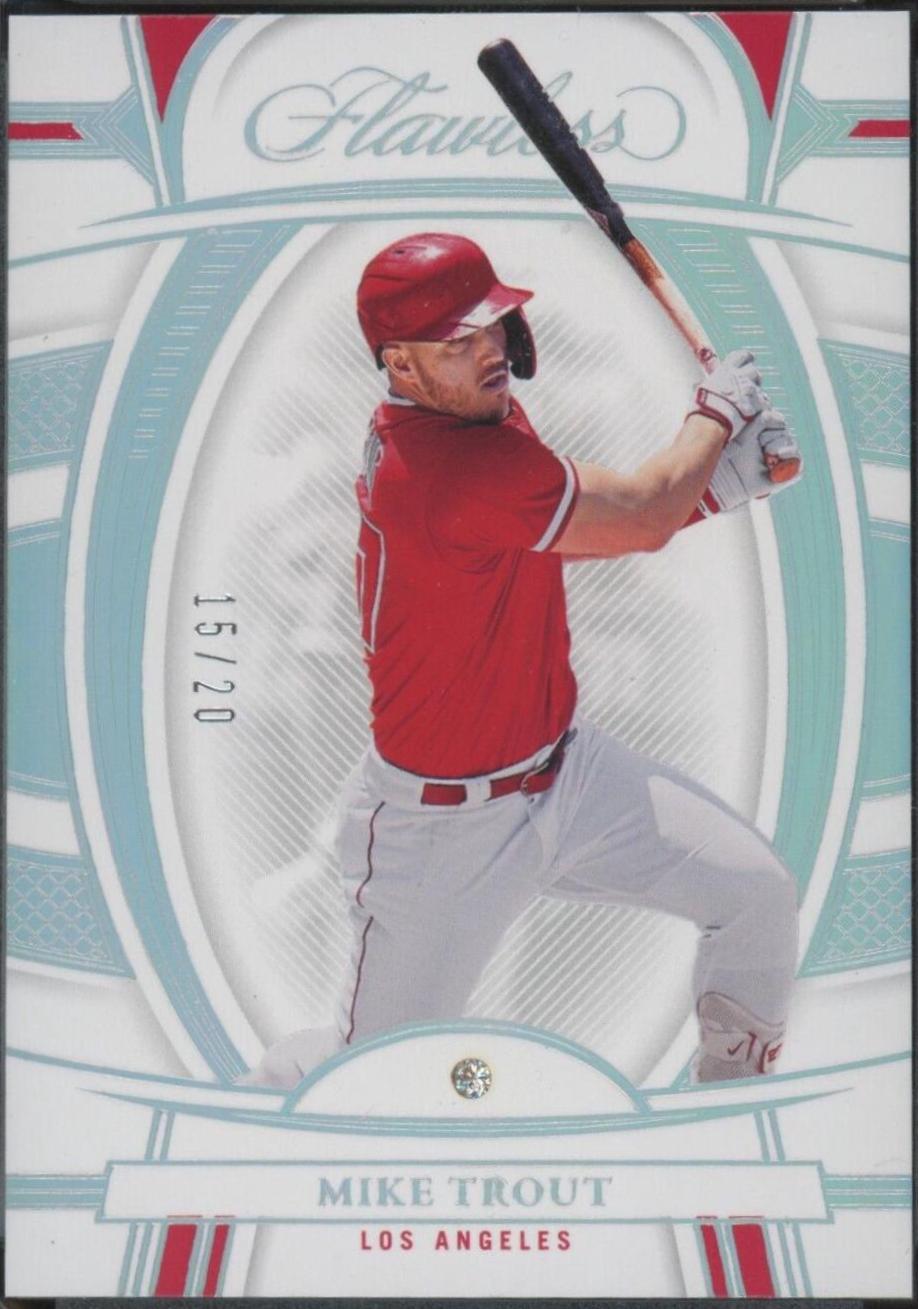 Mike Trout #9 Baseball Cards 2022 Panini Flawless
