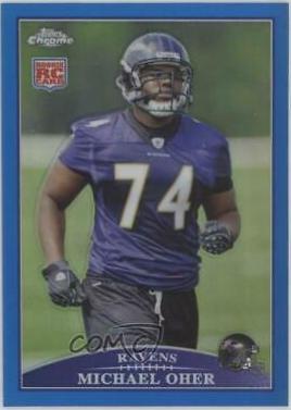 Michael Oher [Blue Refractor] #TC122