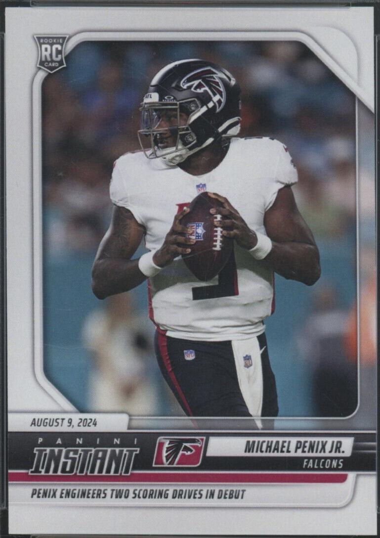 Michael Penix Jr. #4 Football Cards 2024 Panini Instant