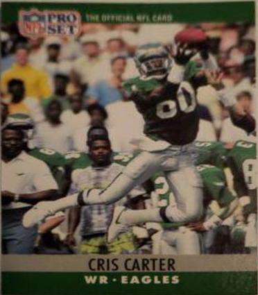 Chris Carter #246 Football Cards 1990 Pro Set