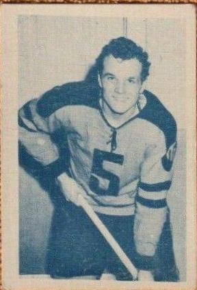 Pete Kamula #19 Hockey Cards 1952 Juniors Blue Tint