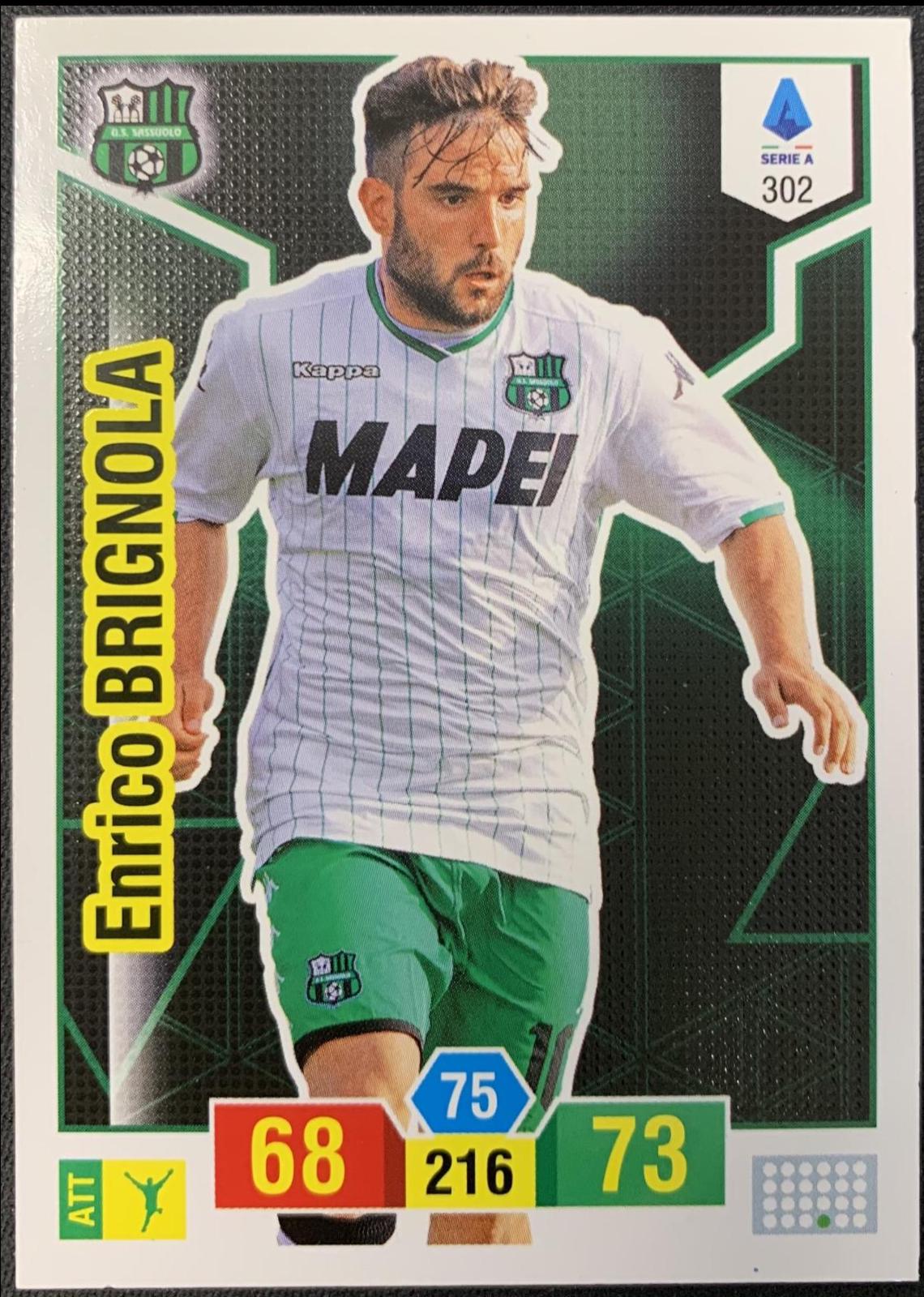 Enrico Brignola #302 2019 Panini Calciatori Adrenalyn XL Soccer