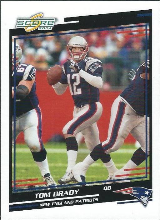 Tom Brady #183 Football Cards 2004 Panini Score