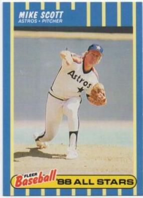 Mike Scott #37 1988 Fleer Baseball All Stars