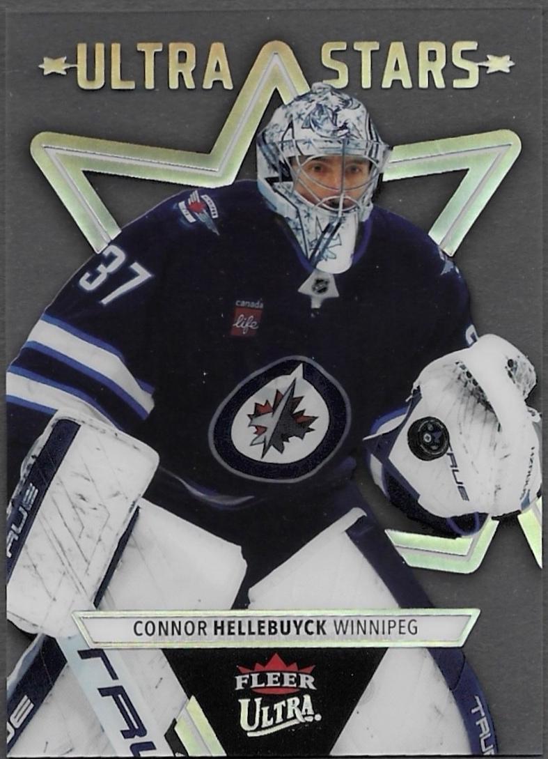 Connor Hellebuyck #ST-4 2025-26 Fleer Ultra Hockey Ultra Stars