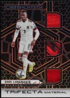 Dodi Lukebakio #TM-DOD Soccer Cards 2021 Panini Obsidian Trifecta Material