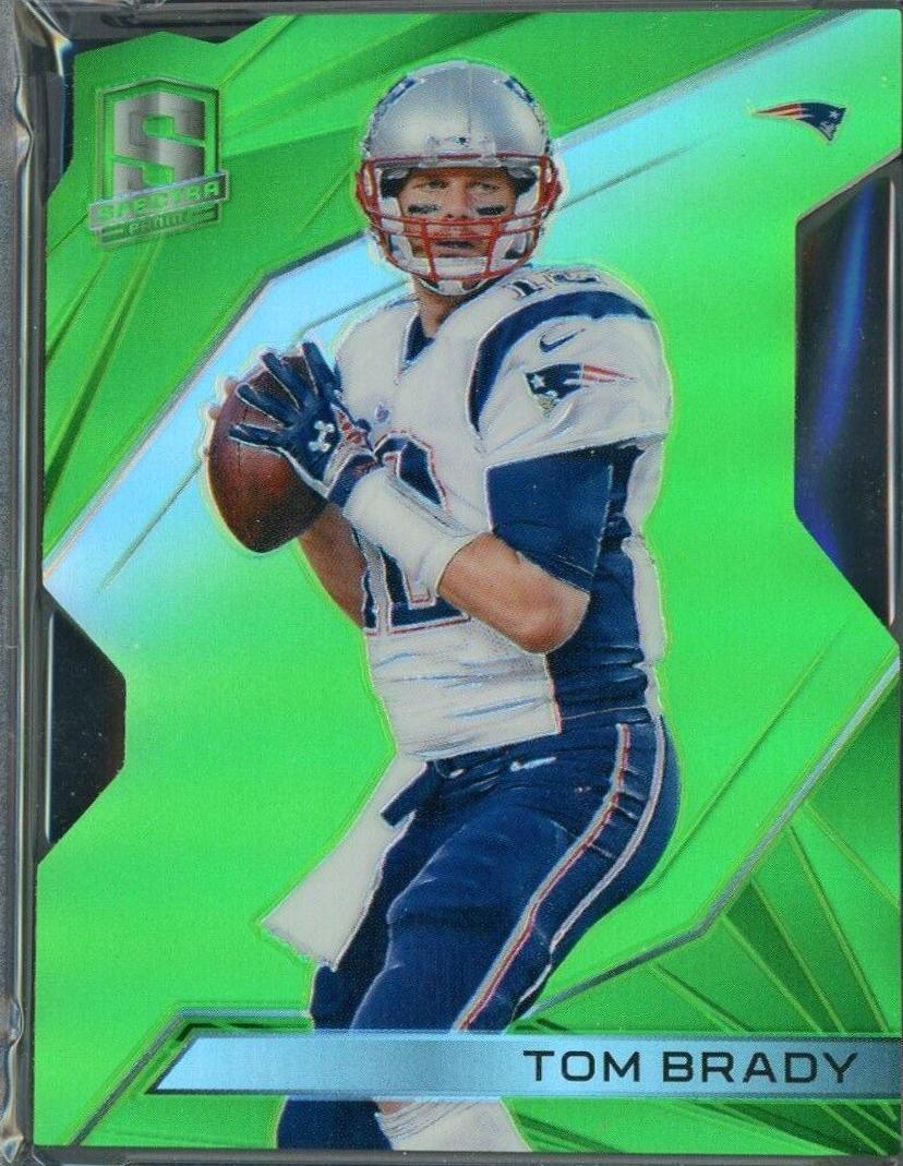 Tom Brady [White Jersey Neon Green Die Cut] #111