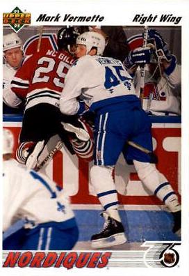 Mark Vermette #470 Hockey Cards 1991 Upper Deck