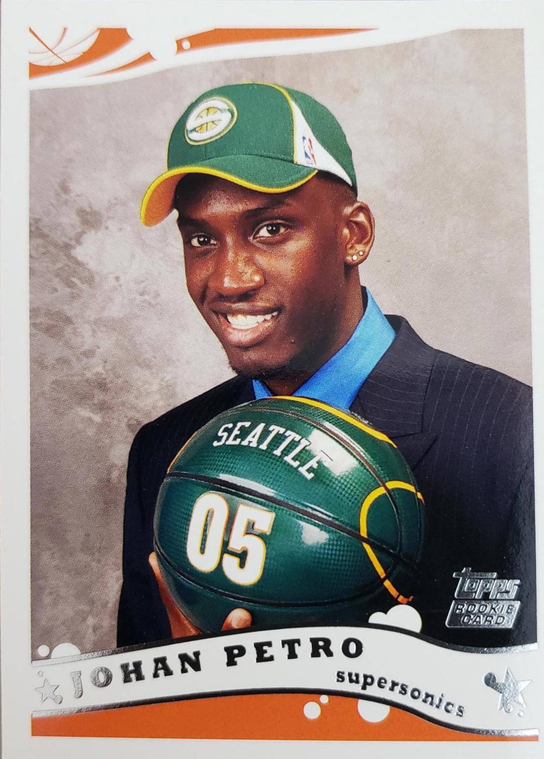 Johan Petro #245 Basketball Cards 2005 Topps
