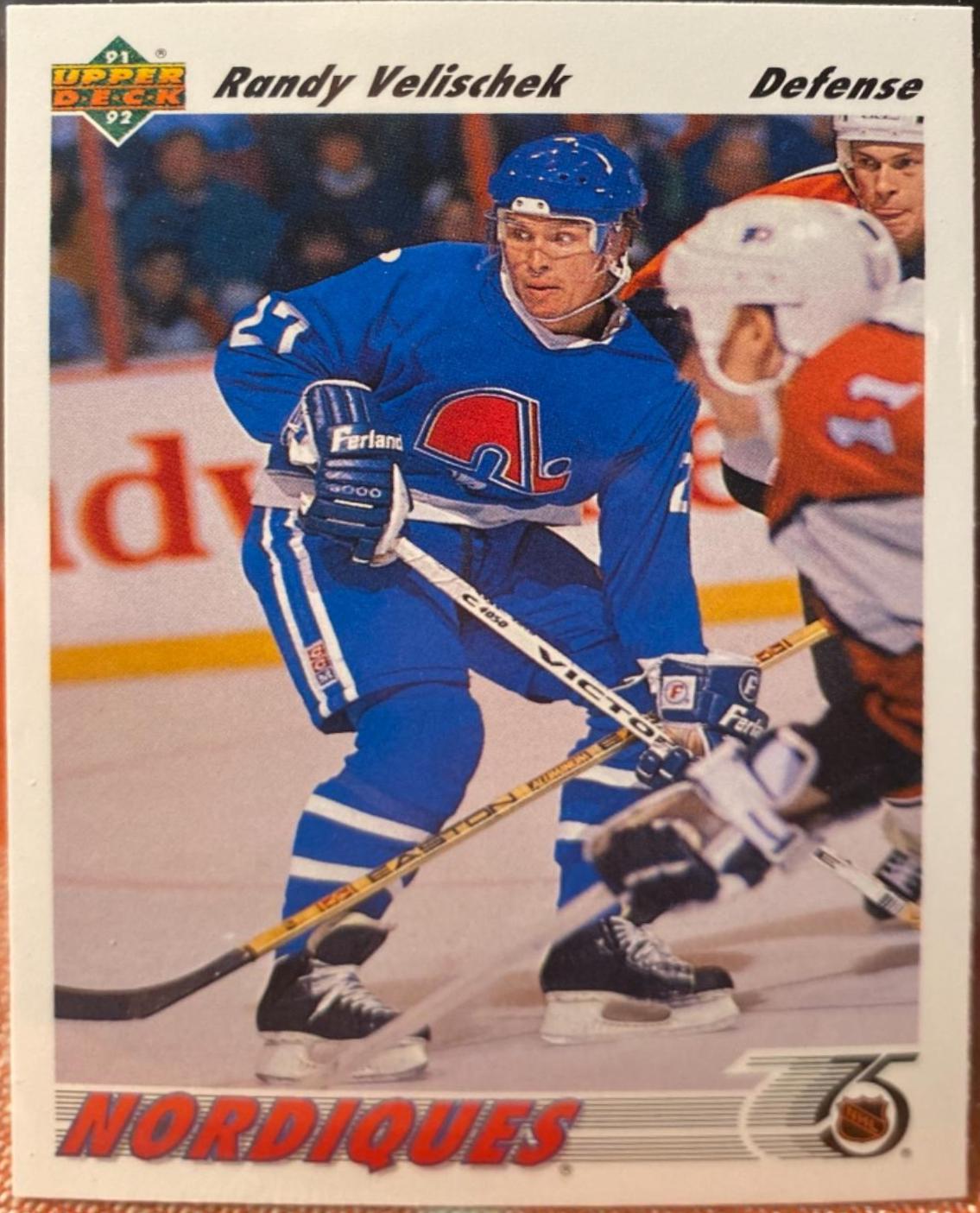 Randy Velischek #484 Hockey Cards 1991 Upper Deck