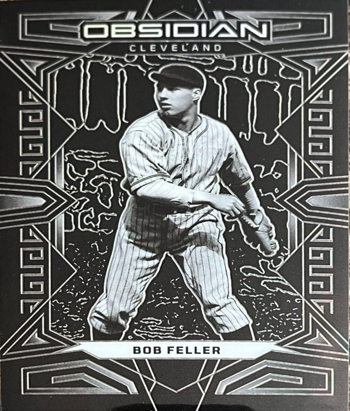 Bob Feller #5 Baseball Cards 2023 Panini Chronicles Obsidian