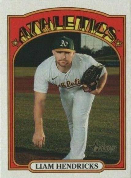 Liam Hendricks #397 Baseball Cards 2021 Topps Heritage