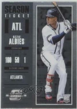 Ozzie Albies #6 Baseball Cards 2018 Panini Chronicles Contenders Optic