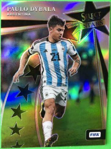 Paulo Dybala #7 Soccer Cards 2022 Panini Select FIFA Stars