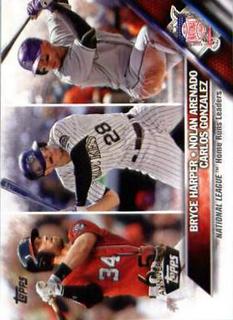 2015 National League Home Runs Leaders: Bryce Harper / Nolan Arenado / Carlos Gonzalez