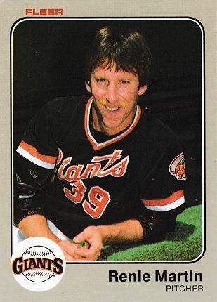 Renie Martin #267 1983 Fleer Baseball