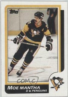 Moe Mantha #45 Hockey Cards 1986 Topps