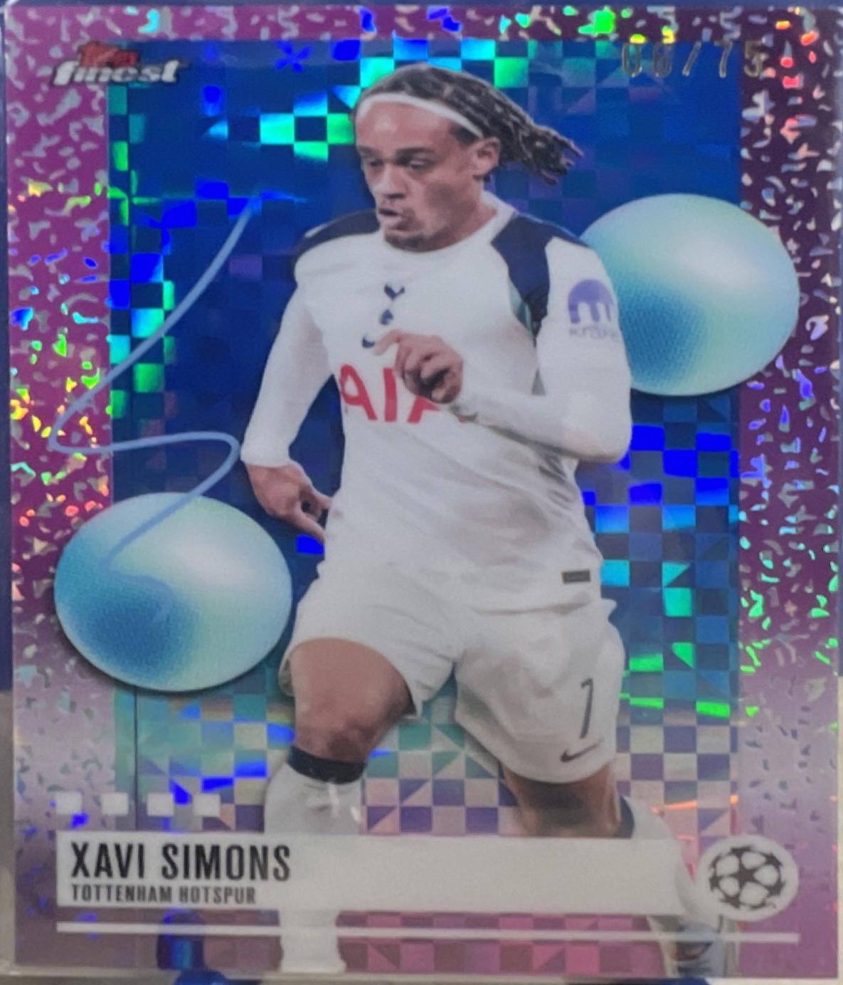Xavi Simons #288 2026 Topps Finest Premier League