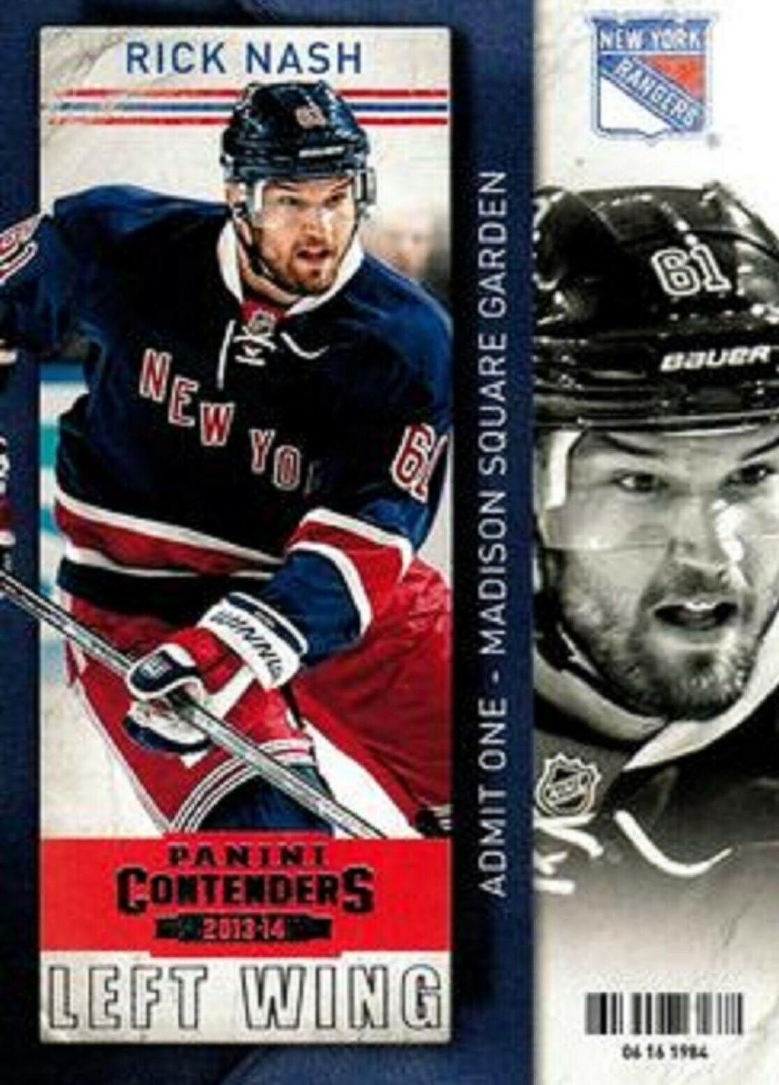 Rick Nash #71 Hockey Cards 2013 Panini Contenders